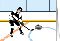 Happy Birthday Ice Hockey card