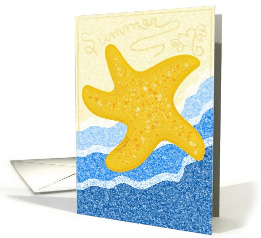 Summer Starfish Beach card (210575)