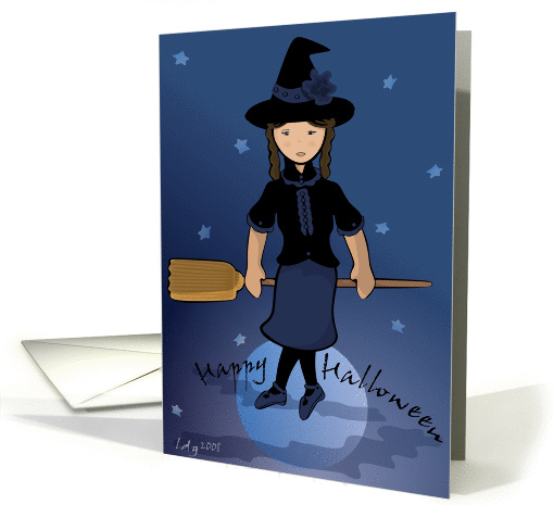Happy Halloween Witch card (272507)