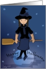 Happy Halloween Witch card