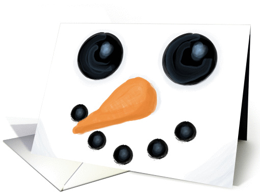 Smiling Snowman card (300965)