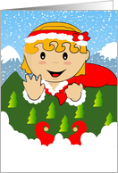 Santa Baby Girl card