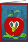 Love you to the Core! Valentine Love Apple and Worm card