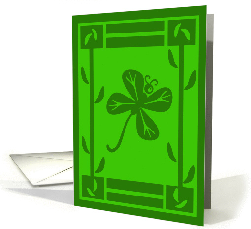 Shamrock Butterfly card (383700)