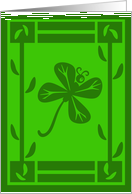 Shamrock Butterfly card