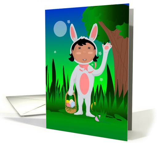 Playing Easter Bunny card (386660)