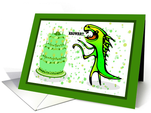 Dino Roar Birthday card (387281)