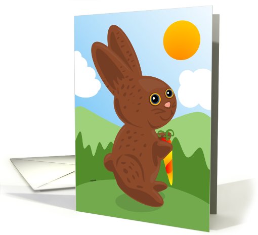 Chocolate Bunny card (403261)