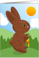 Chocolate Bunny card