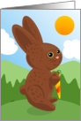 Chocolate Bunny card