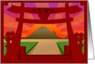 Japanese Golden Week Pagoda card