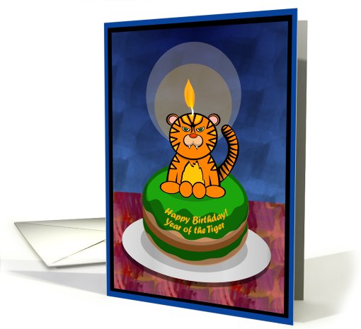 Happy Birthday! Year of the Tiger card (467084)
