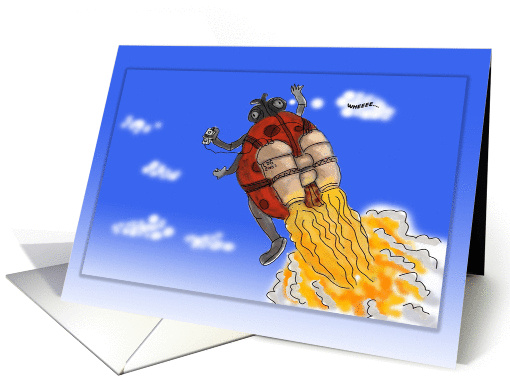 Ladybug Takes off card (58446)