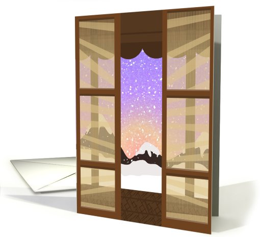 Eastern View of Christmas card (700599)