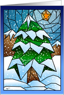 Stained Glass Christmas Tree card