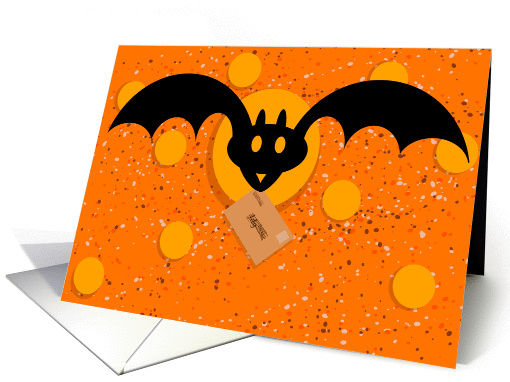 Happy Halloween, Bat Messenger card (870999)