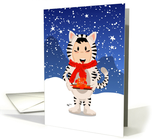 Snow Tiger Boy card (959631)