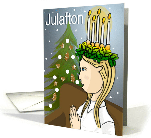 Jul Afton (Christmas Eve) Sweden card (97135)