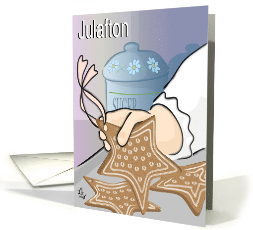 Jul Afton (Christmas Eve) Sweden 2 card (97155)