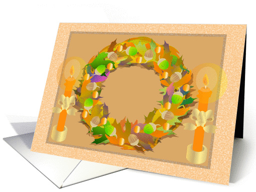 Autumn Wreath card (977105)