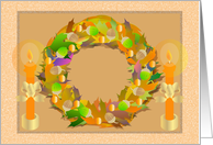 Autumn Wreath card