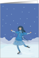 In Remembrance of Mom, Christmas Ice Skater card