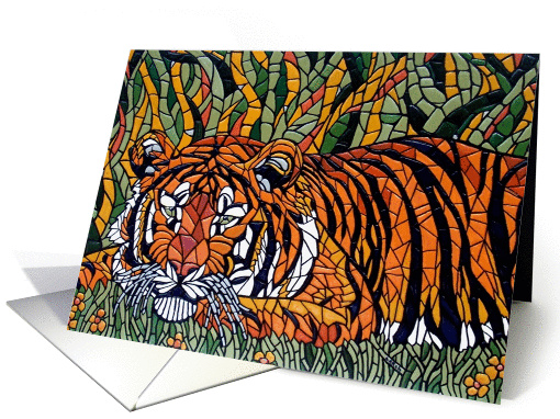 Mosaic FATHER'S DAY Tiger card (60269)