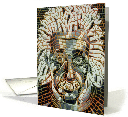 Mosaic BLANK INSIDE Einstein card (60295)