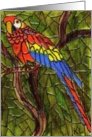 Mosaic BLANK INSIDE Parrot card