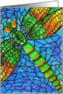 Mosaic BLANK INSIDE Dragonfly card