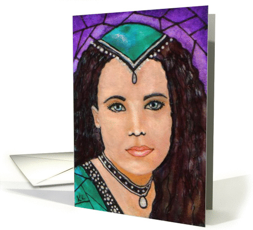 Mosaic BLANK INSIDE m'lady card (61954)