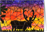 Mosaic FATHER’S DAY moose card