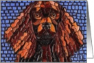 Mosaic BLANK INSIDE dog card