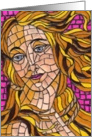 Mosaic BLANK INSIDE Venus card