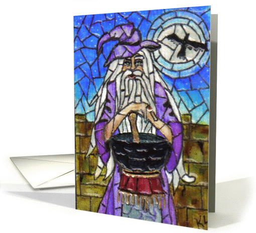 Mosaic BLANK INSIDE wizard card (62290)