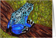 Mosaic BLANK INSIDE poison dart frog card