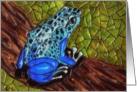 Mosaic BLANK INSIDE poison dart frog card