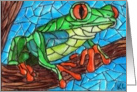 BLANK INSIDE tree frog card