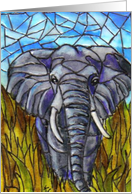 BLANK INSIDE elephant card
