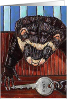 Blank Inside Ferret card