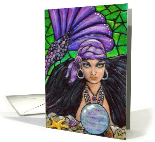 BLANK INSIDE Gypsy Mermaid card (64100)