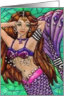 BLANK INSIDE Belly Dancer Mermaid card