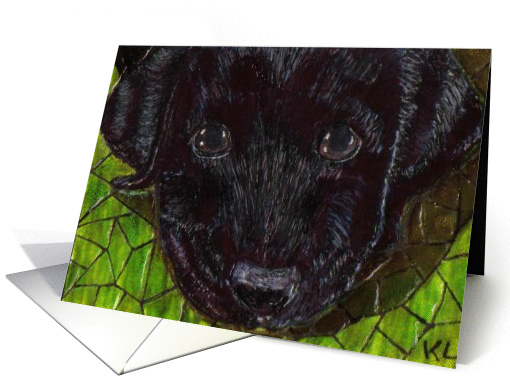 Blank Inside Dog
 card (64116)