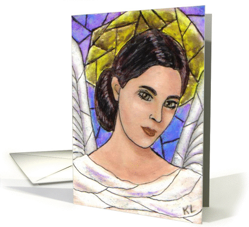 Blank Inside Angel
 card (66414)