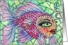 Blank Inside Fancy Fish card