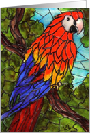 Blank Inside Parrot card