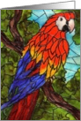 Blank Inside Parrot card