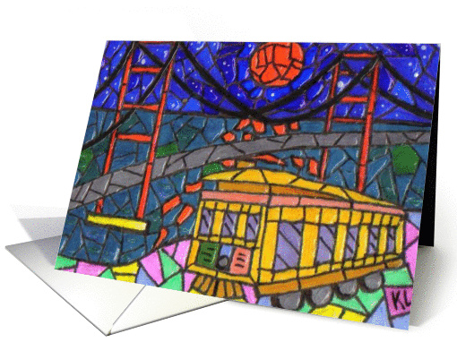 BLANK INSIDE San Francisco card (70096)