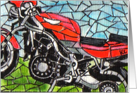 BLANK INSIDE Motorcycle card