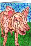 Blank Inside Pig card
